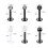 Lip Studs Star Medusa Heart Design 12 Pieces 2