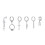 Punk Cross Hoop Earrings Set 6 Pieces 1
