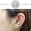 Crystal Stud Earrings Stainless Steel 4 Pairs 6