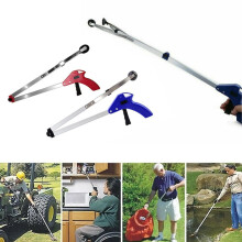 Blue Lightweight Folding Grabber Tool for Litter Pickup