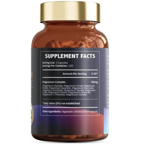 (60 capsules) 12 in 1 Complex Magnesium Supplement - High Absorption Magnesium Complex, Effective Formula, 60 Capsules 1