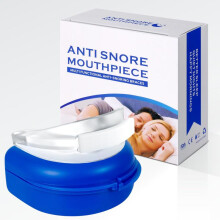 (2 holes) Anti Snore Device Anti Snoring Mouthpiece Adjustable Anti Grinding Teeth Guard Sleep Aid