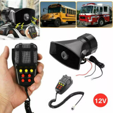 Police Horn PA System for Car SUV Van 100W 7-Tone 110dB