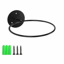 Black Metal Wall-Mounted Sports Display Shelf for