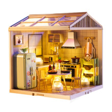 DIY Doll House with Furniture Mini Kitchen Diorama