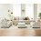 VANACC Sofa Set with Ottoman Beige Chenille 2-Piece 5