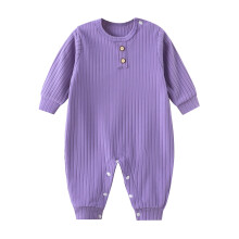 Baby Boys Bodysuit Warm Thickened Long Sleeve Ribbed Onesie