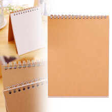 A5 Sketchbook Top-Bound Spiral Blank 120 GSM Brown