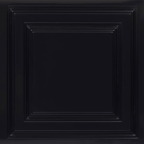 PVC Lay-in Ceiling Tile Black Glossy 2 ft x 2 ft 10 pcs