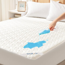 Protector Cubrecolchón Impermeable Hipoalergénico Blanco 160x200 cm — funda cama bambu, cubrecolchon transpirable