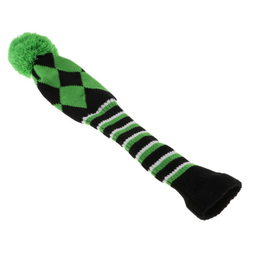Golf Driver Headcover Long Neck Green Rhombus