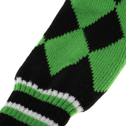 Golf Driver Headcover Long Neck Green Rhombus 2