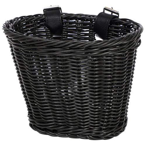 Kid Bikes Front Basket Waterproofs Plastic Wovens Bikes-Black