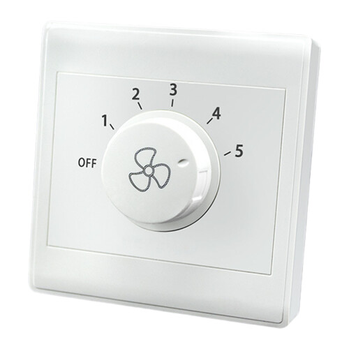 Wandmontage ventilatorregelaar 5 versnellingen