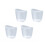 4xSmall Measuring Cup with Multiple Measurement Scales Reliable 1