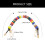 Eye Catching Resin Purse Chain Replaceable-Baili colored beads 4