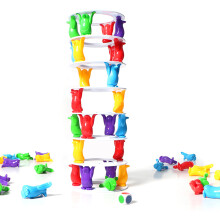 Tower Stacking Game Build Block Toppling Leaning Tower Toy Party