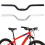 Mountain Bicycles Handlebars Straight Risers Handlebars-Black 9