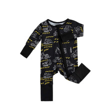 Boys Toddlers Bodysuit Long Sleeve Zipper Cartoon Pajamas