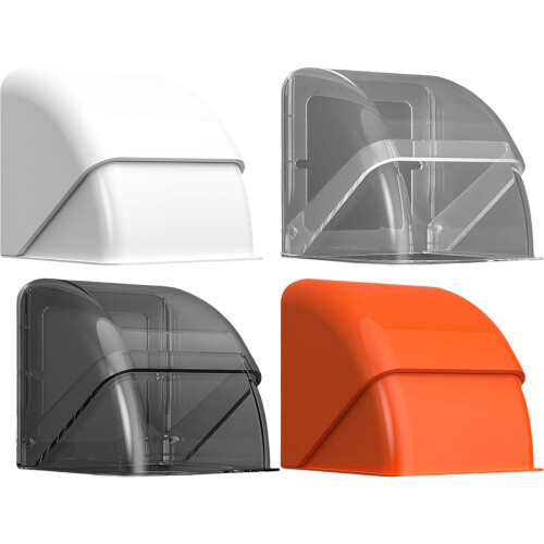 86 Type Socket Waterproof Box Splashes Guard-Transparent Black 1