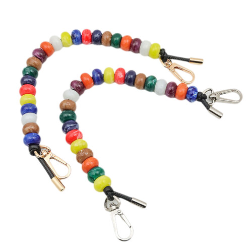 Eye Catching Resin Purse Chain Replaceable-Baili colored beads 1