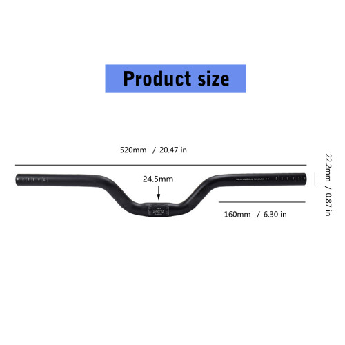 Mountain Bicycles Handlebars Straight Risers Handlebars-Black 1