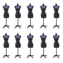 Mannequin Model Stand Doll Dress Form for Bedroom Home-Black