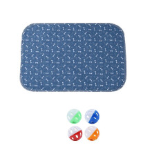(S, 2) Pet Diaper Pad Anti Slip Dog Training Mat Polyester Fast Drying Surfaces Durable Edges Easy To Clean  White S