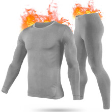Men's fleece thermal underwear set 2 pcs m-2xl
