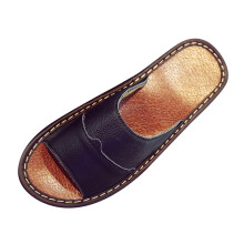Men's Leather Sandals with Non-Slip Footbed