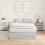 VidaXL vidaXL Storage Bed Frame Grey Sonoma 120 x 200 cm Engineered Wood 4
