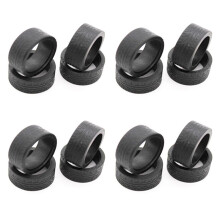 16Pcs Rubber Tyre Tires Wheel for K969 K989 P929 Iw04M Awd Iw02 -Z -D -Q 1/28 RC Drift Racing Car