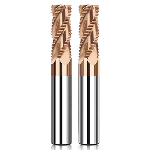 CNC roughing end mill carbide 4-flute HRC60 3–14 mm