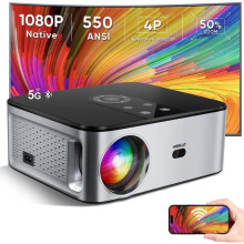 Proyector Portátil - WiFi Bluetooth - Soporte 4K - 16000L - 1080P Full HD - Zoom 50%