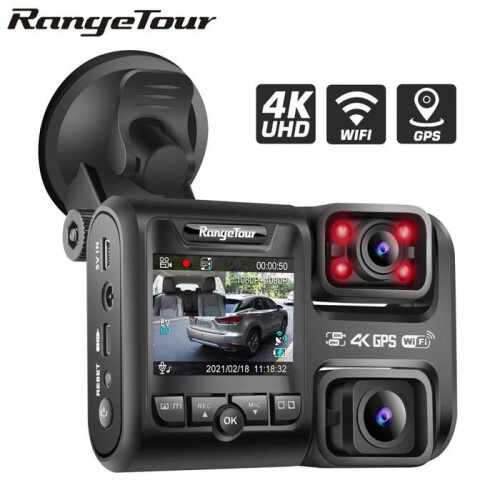 Auto Wifi Camera Dubbele Dashboard FHD 4K GPS Videorecorder Dashcam