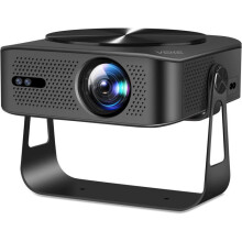 Proyector - RUSSBOY - Portátil compatible 4K - 28 000 lúmenes - Resolución nativa 1080p - Pantalla 200"