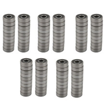 100Er Pack 608 2Rs Kugellager - Doppelte Gummi Dichtung Miniatur Rillenkugellager für Skateboards, Inline-Skates, Roller (8 mm x 22 mm x 7 mm)