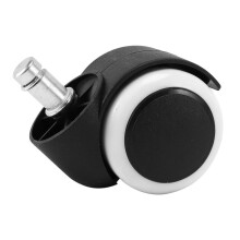 50mm Office Chair Roller Castor Wheels - Set of 15 - Black&White