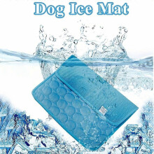 (L 70x55CM, pink color) Honeycomb Pet Cooling Mat, Breathable Washable Polyester Fiber Filled Summer Bed for Dogs and Cats, Car Seat and Crate Cover