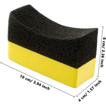 36Pack Tire Dressing Applicator Pads Tire Shine Applicator Dressing Pad Polishing Sponge for Car Glass Painted Steel