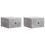 VidaXL vidaXL Wall-Mounted Bedside Cabinet with Drawer 2 pcs Concrete Grey 1