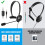 Telefoonheadset met microfoon, ruisonderdrukking en 9