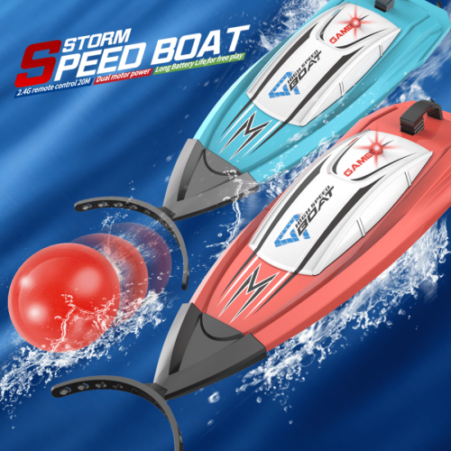 Mini Remote Control Boat Blue 2.4G High Speed Electric 1
