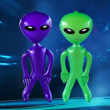 (1pc, Purple) Giant Inflatable Alien Decoration, Glossy PVC Alien Toy for Party Decorations, Birthday, Halloween
