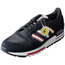 (45 1/3) adidas Herren Fashion Trainers ZX 600 MUFC X STONE in Schwarz Wei?