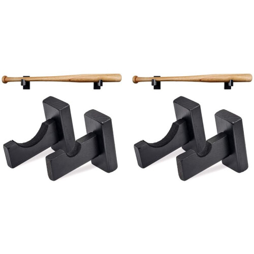 4X Baseball Bat Display Wall Mount,Bat Holders for Wall Solid with  Liner and Hidden Screws Bat Wall Mount