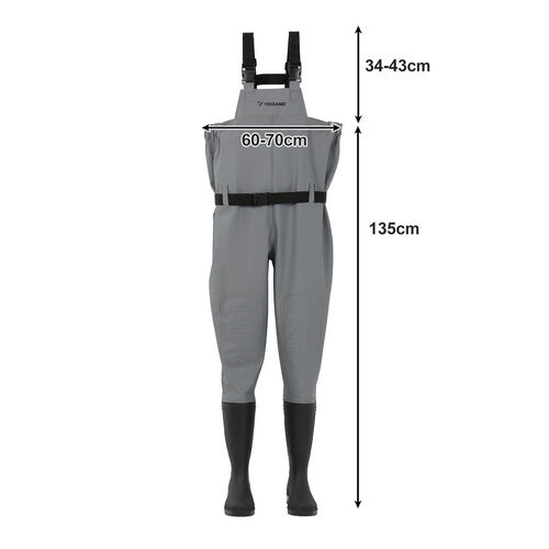 Angelwathose, PVC, rutschfeste Sohle, Größe 44