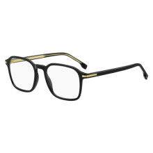 Óculos de Grau Hugo Boss BOSS 1629 51/19/145 Armações de Acetato Pretas MASCULINO BOSS 1629