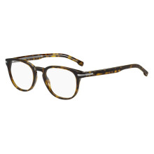 Óculos de Grau Hugo Boss BOSS 1601 51/20/145 Armações de Acetato Havana MASCULINO BOSS 1601