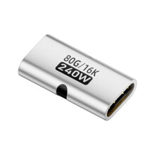 Portable Type C Adapter Extension Cable Data Transfer-Silver